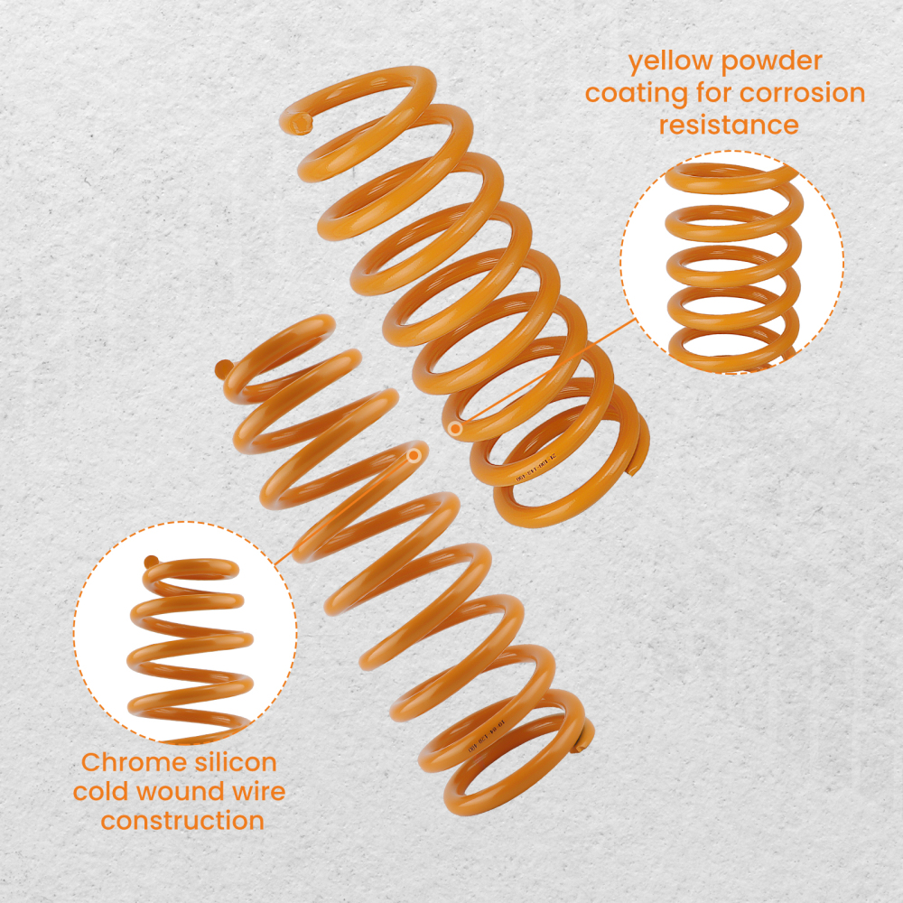 2 50mm Lift Kit Shocks Coil Springs compatible for TOYOTA Landcruiser 80 Series