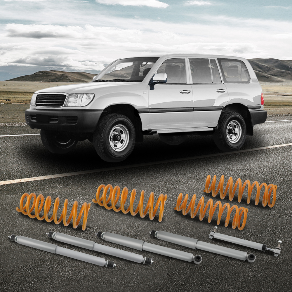 2 50mm Lift Kit Shocks Coil Springs compatible for TOYOTA Landcruiser 80 Series