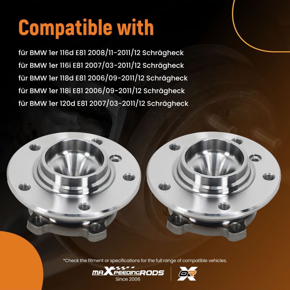 Cuscinetti Ruota Set compatibile per BMW Z4 E89 sDrive 20i 23i 28i 30i 35i Cabrio 2009-2017