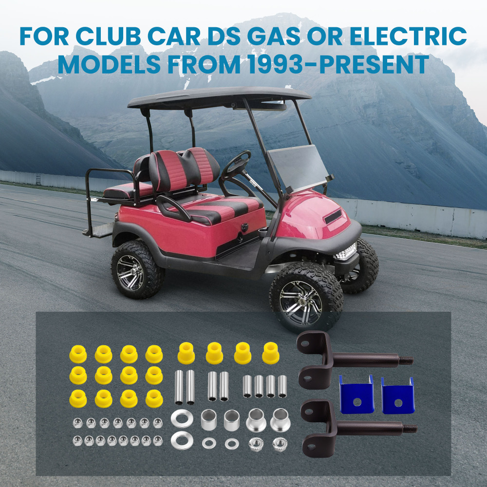 Front End Suspension King Pin Bushing Repair Kit For Club Car compatible for DS 1993-Up compatible for Golf 