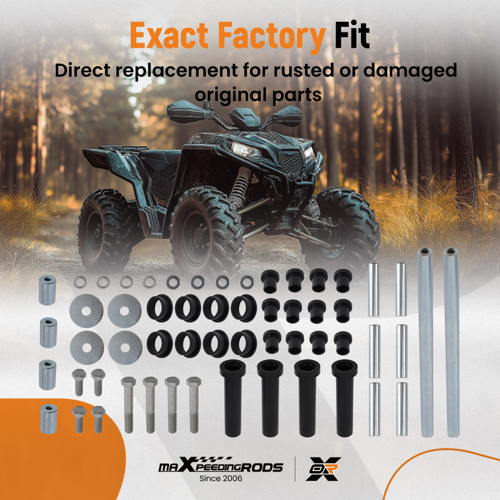 Rear A-Arm Bushing Kit compatible for Polaris Sportsman 400 450 500 600 700 800 2003-2010