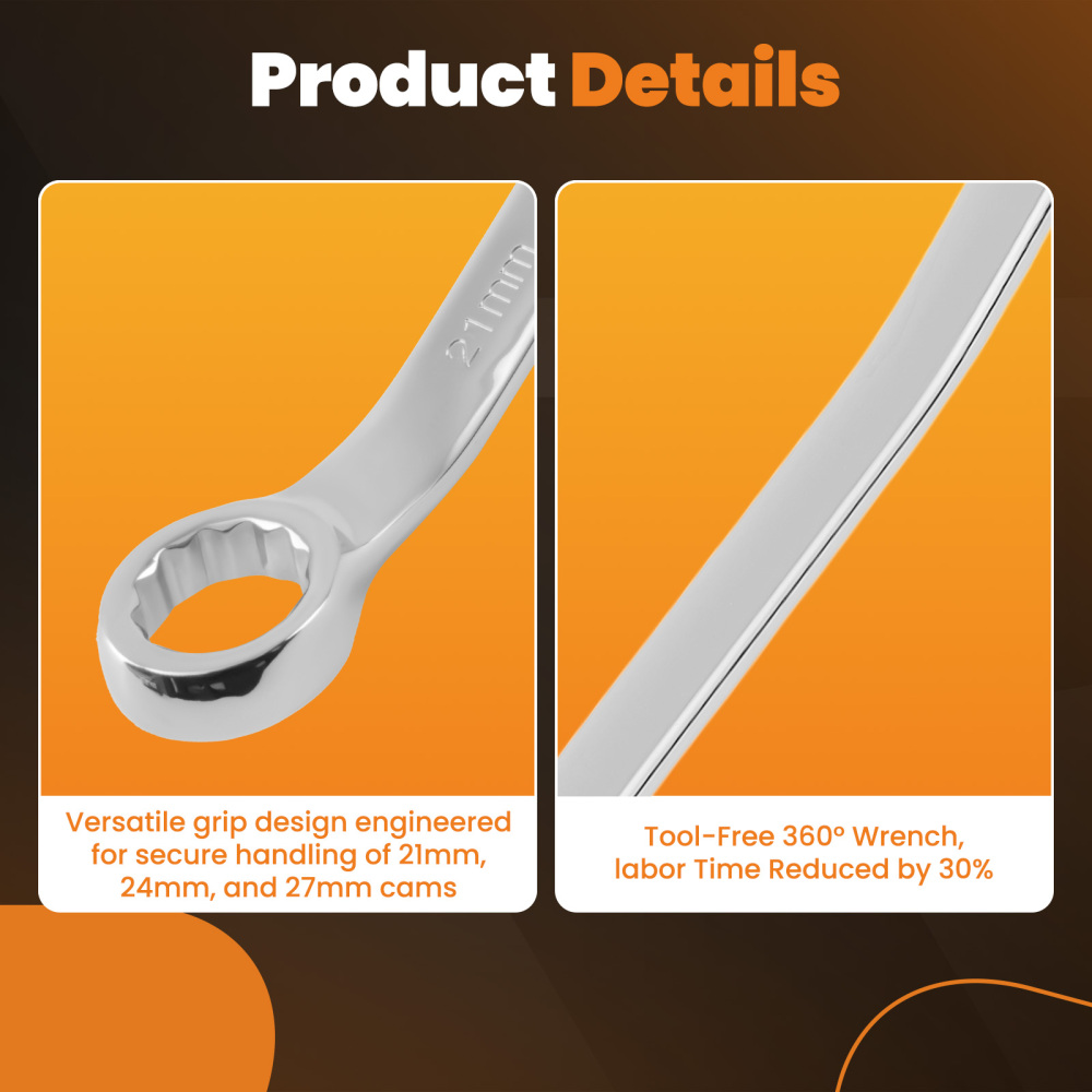 Alignment Cam Kit compatible for GM Trucks Vans Caster Camber Tool 21mm 24mm 6Pcs Set