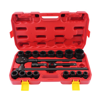 21x 3/4 pouces 19-50mm Drive Deep Impact Socket Set Garage Repair Clés à cliquet