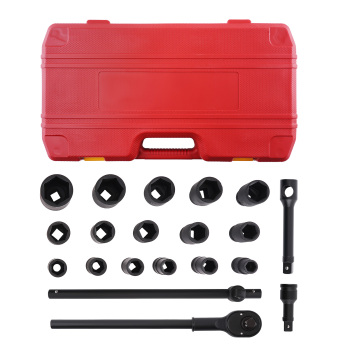 21x 3/4 pouces 19-50mm Drive Deep Impact Socket Set Garage Repair Clés à cliquet