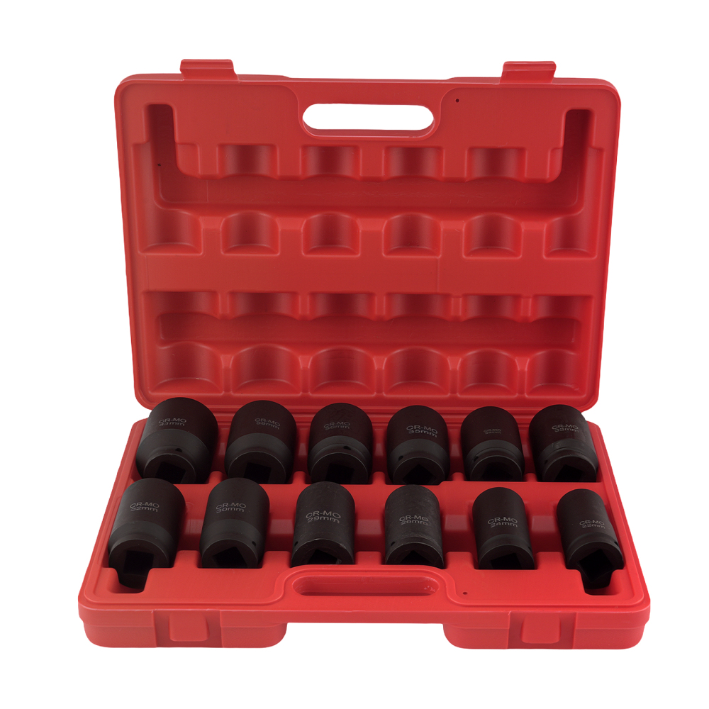 12pcs Tools Socket Impact Convertisseur Adaptateur Set  3/4