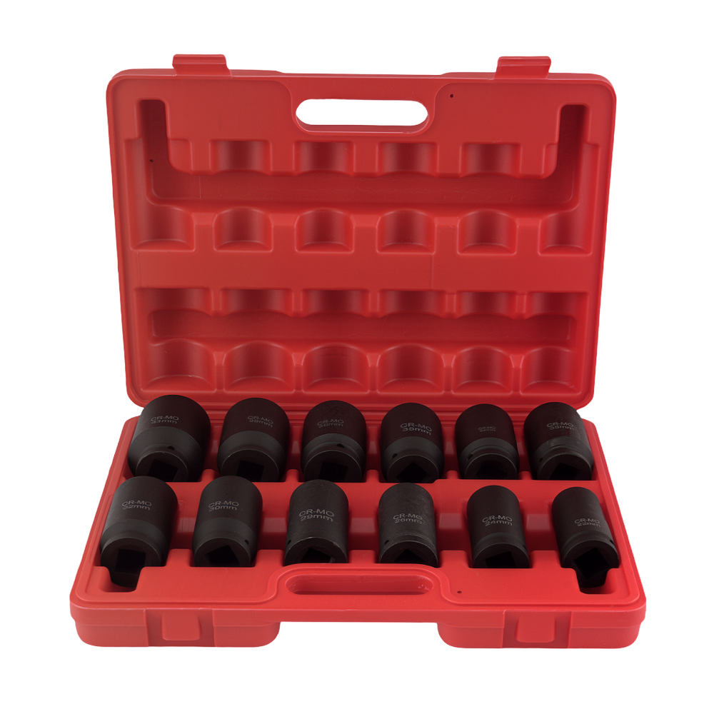 12pcs Tools Socket Impact Convertisseur Adaptateur Set  3/4