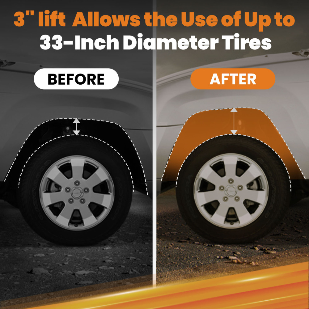 3 Full Body Lift Kit FrontRear compatible for Ford F-150 2WD 4WD 2004-2005 GAS