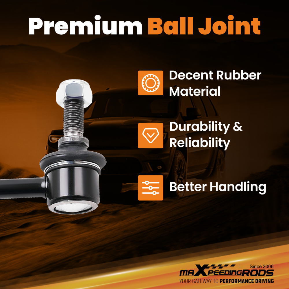 Set Of 4 Sway Bar End Link compatible for Chevrolet Corvette C5 C6 1997 1998 1999-2013