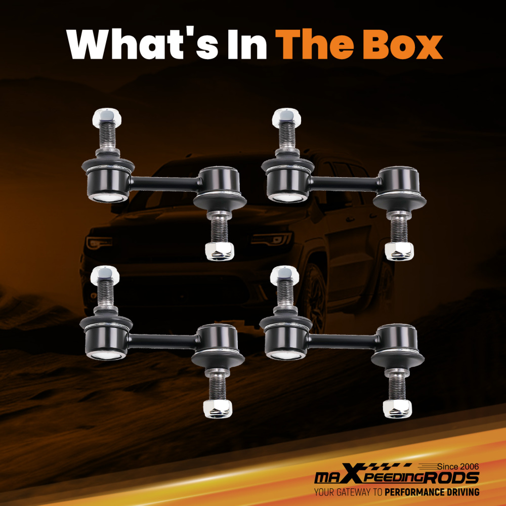 Set Of 4 Sway Bar End Link compatible for Chevrolet Corvette C5 C6 1997 1998 1999-2013