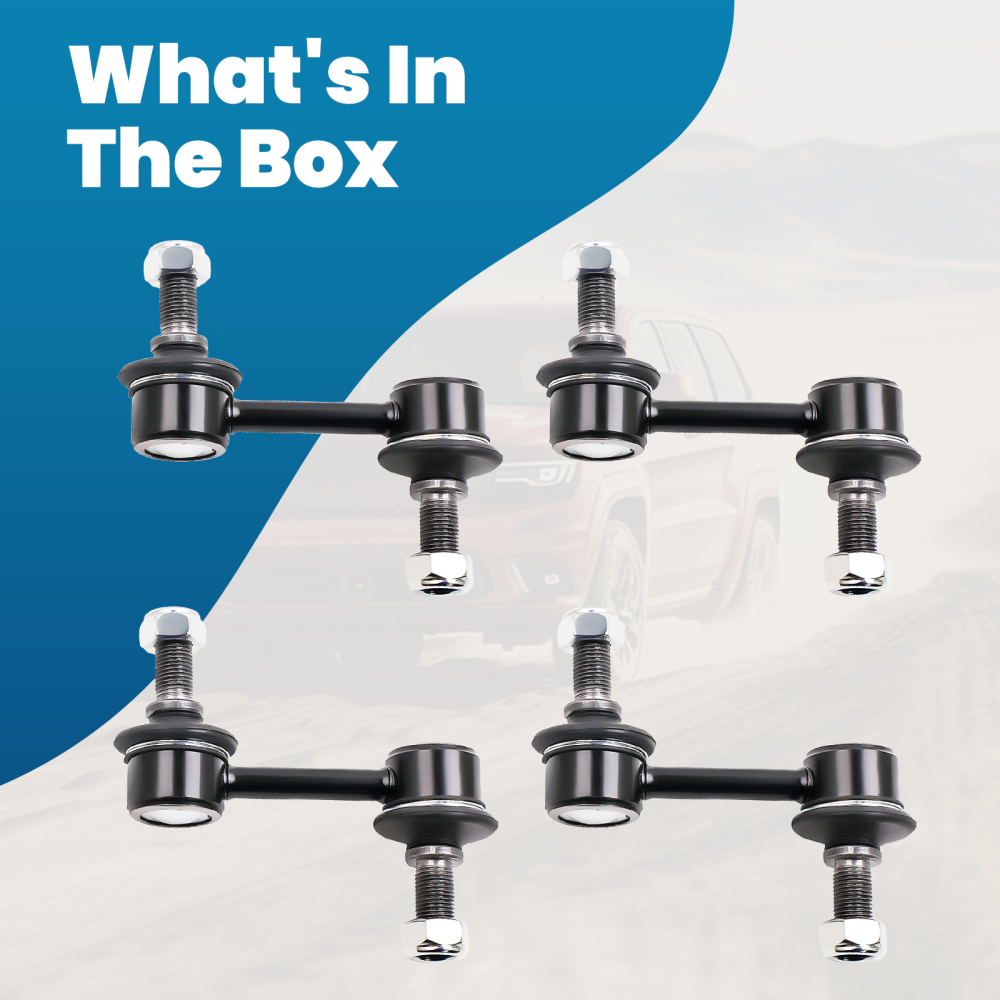 Set Of 4 Sway Bar End Link compatible for Chevrolet Corvette C5 C6 1997 1998 1999-2013