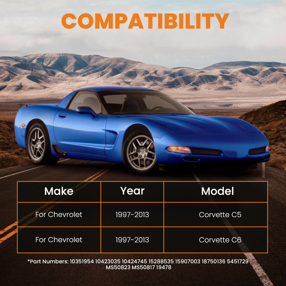 Set Of 4 Sway Bar End Link compatible for Chevrolet Corvette C5 C6 1997 1998 1999-2013