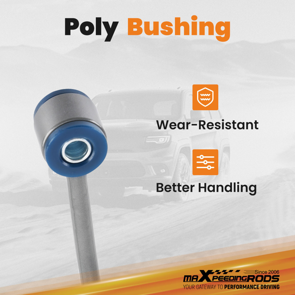 Rear Sway Bar Kit compatible for Jeep Grand Cherokee WJ 1999-2004 w/ LinksPoly Bushings