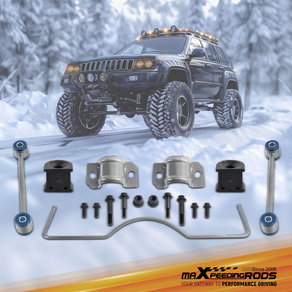 Rear Sway Bar Kit compatible for Jeep Grand Cherokee WJ 1999-2004 w/ LinksPoly Bushings