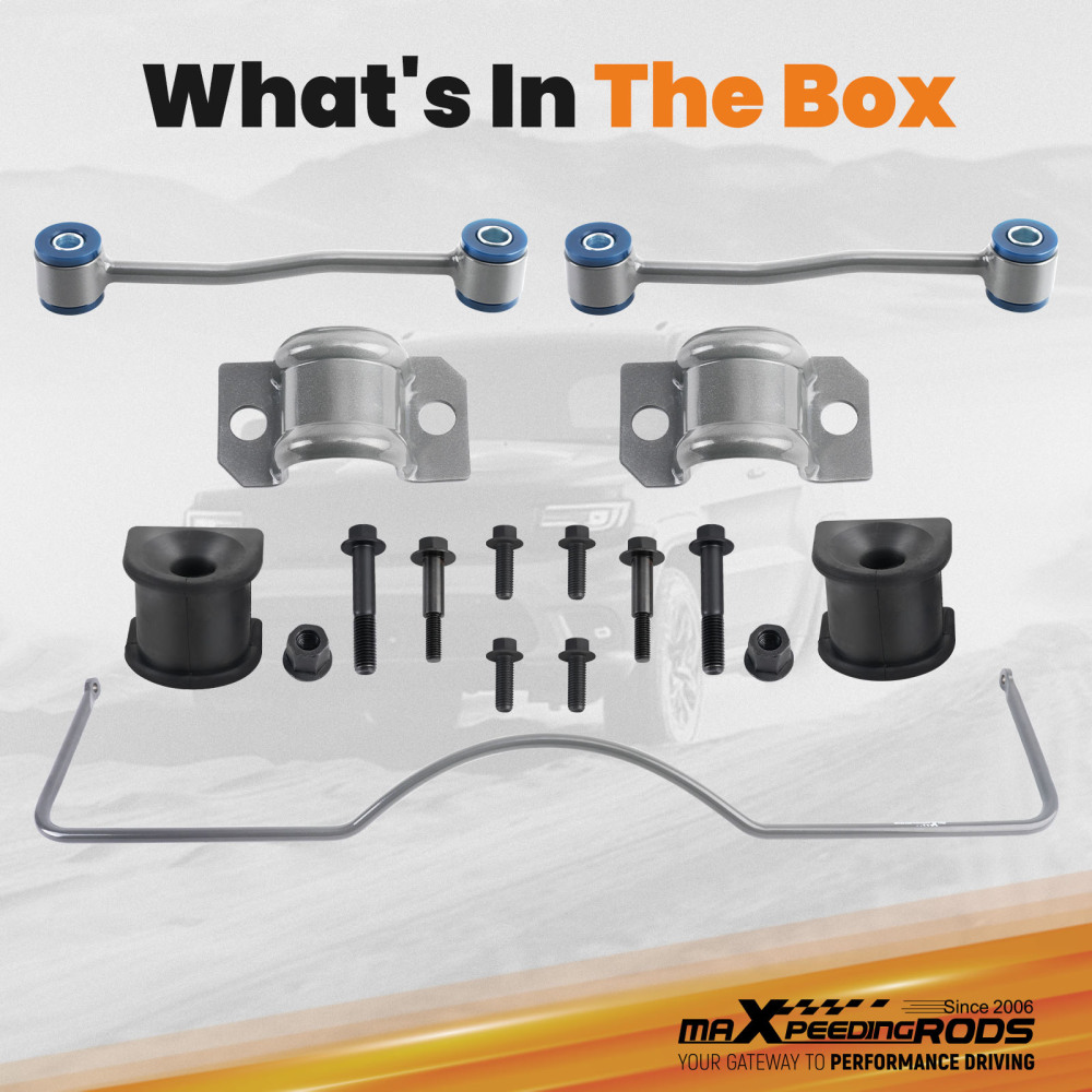 Rear Sway Bar Kit compatible for Jeep Grand Cherokee WJ 1999-2004 w/ LinksPoly Bushings