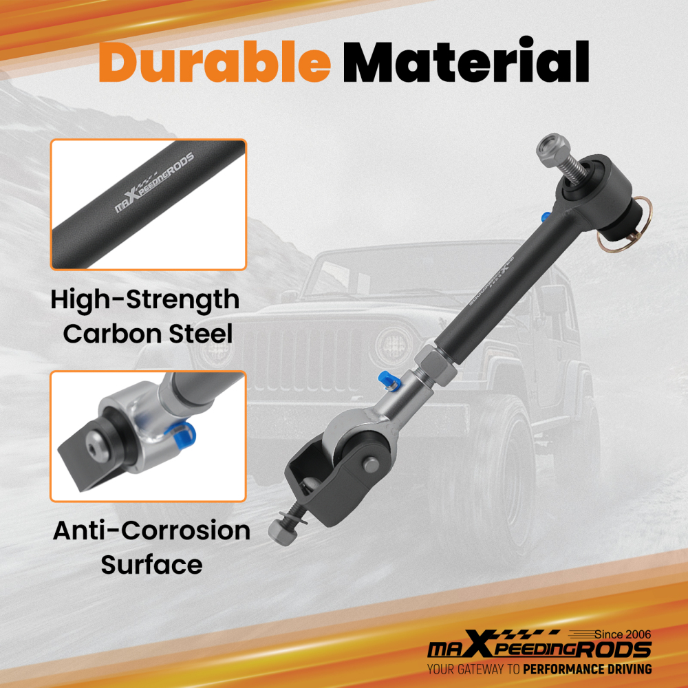 2.5-6.0 Lift Quick Disconnect Sway Bar Link compatible for Jeep Wrangler TJ Cherokee XJ