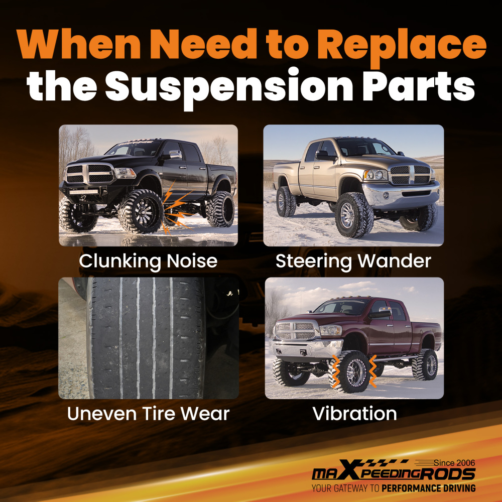 0-2 Lift Front Sway Bar End Links compatible for GMC Sierra Silverado 1500/2500/3500 HD