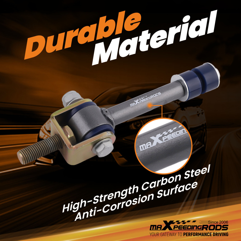 0-2 Lift Front Sway Bar End Links compatible for GMC Sierra Silverado 1500/2500/3500 HD