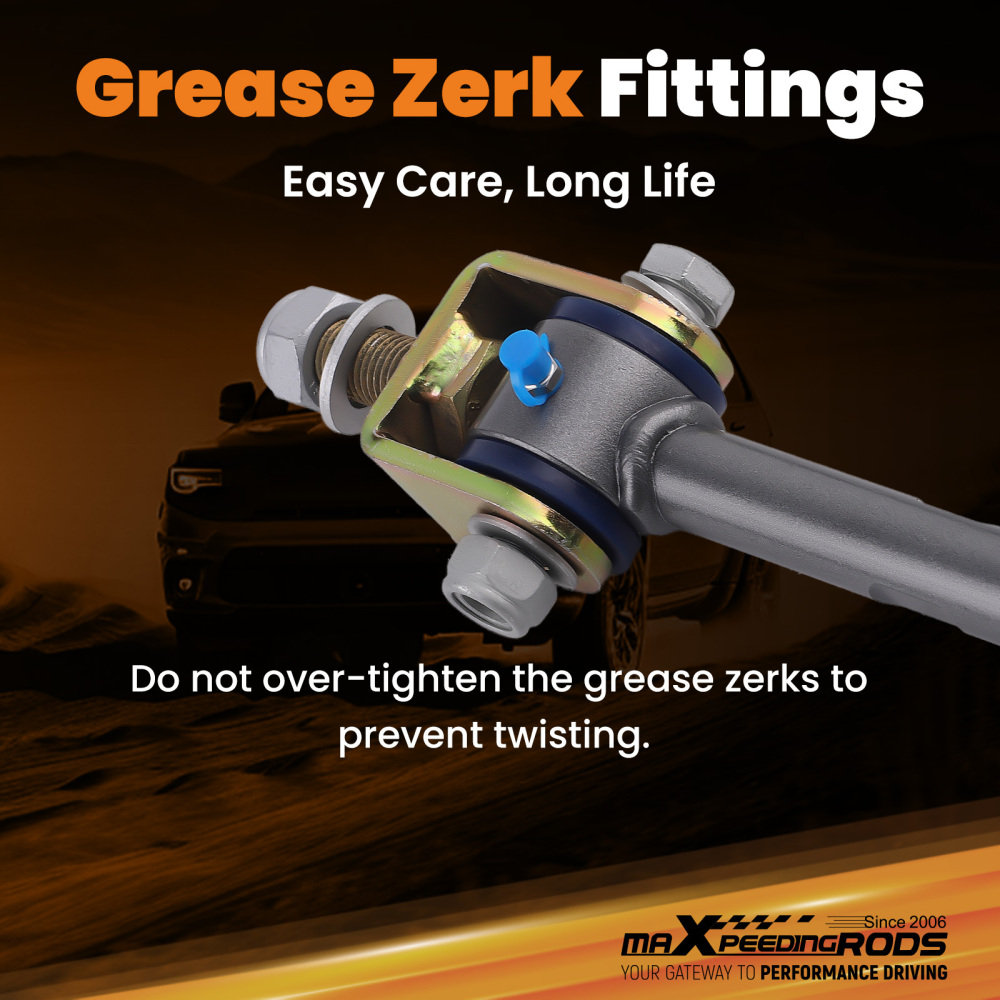 0-2 Lift Front Sway Bar End Links compatible for GMC Sierra Silverado 1500/2500/3500 HD