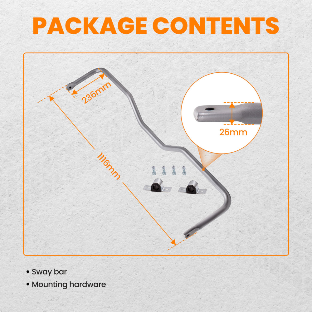 Rear Sway Bar Kit compatible for Jeep Grand Cherokee 1999-2004
