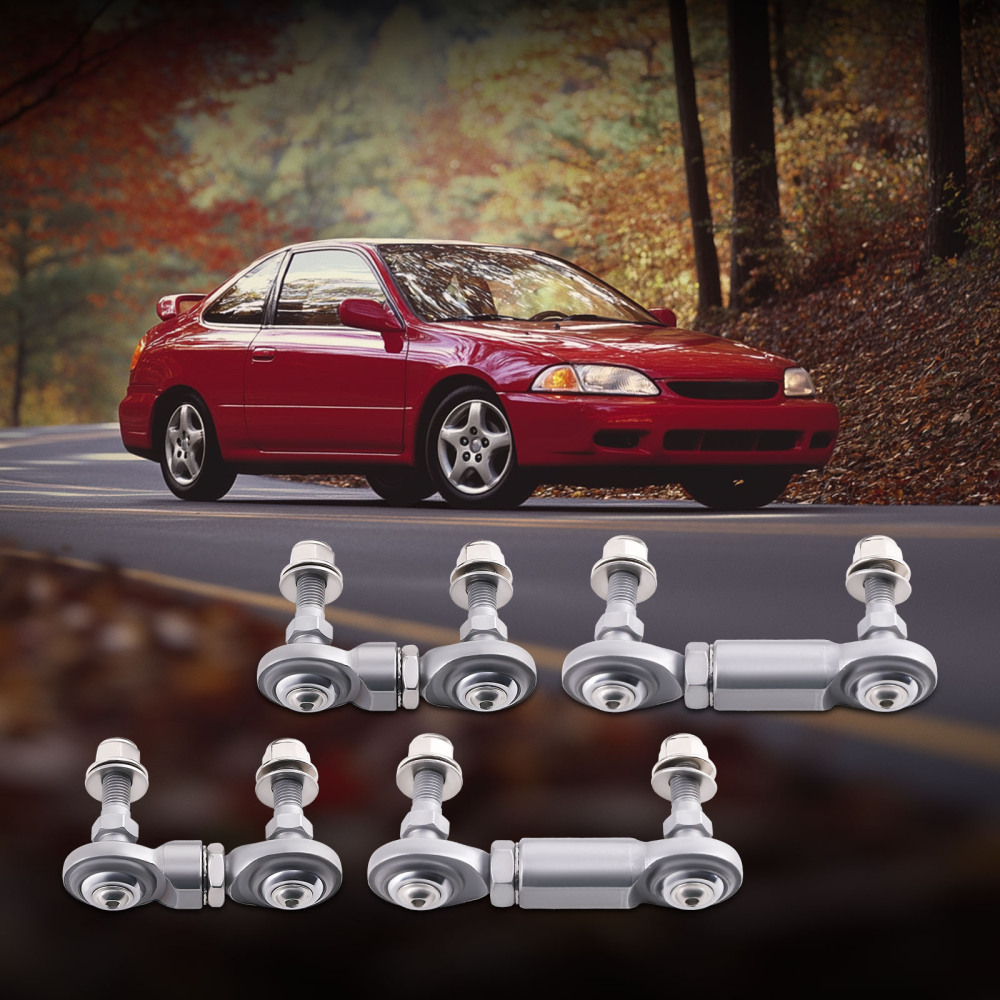 4pcs Suspension Sway Bar Links Kits compatible for Honda Civic 1996 1997-2000 compatible for Acura EL 1.6L