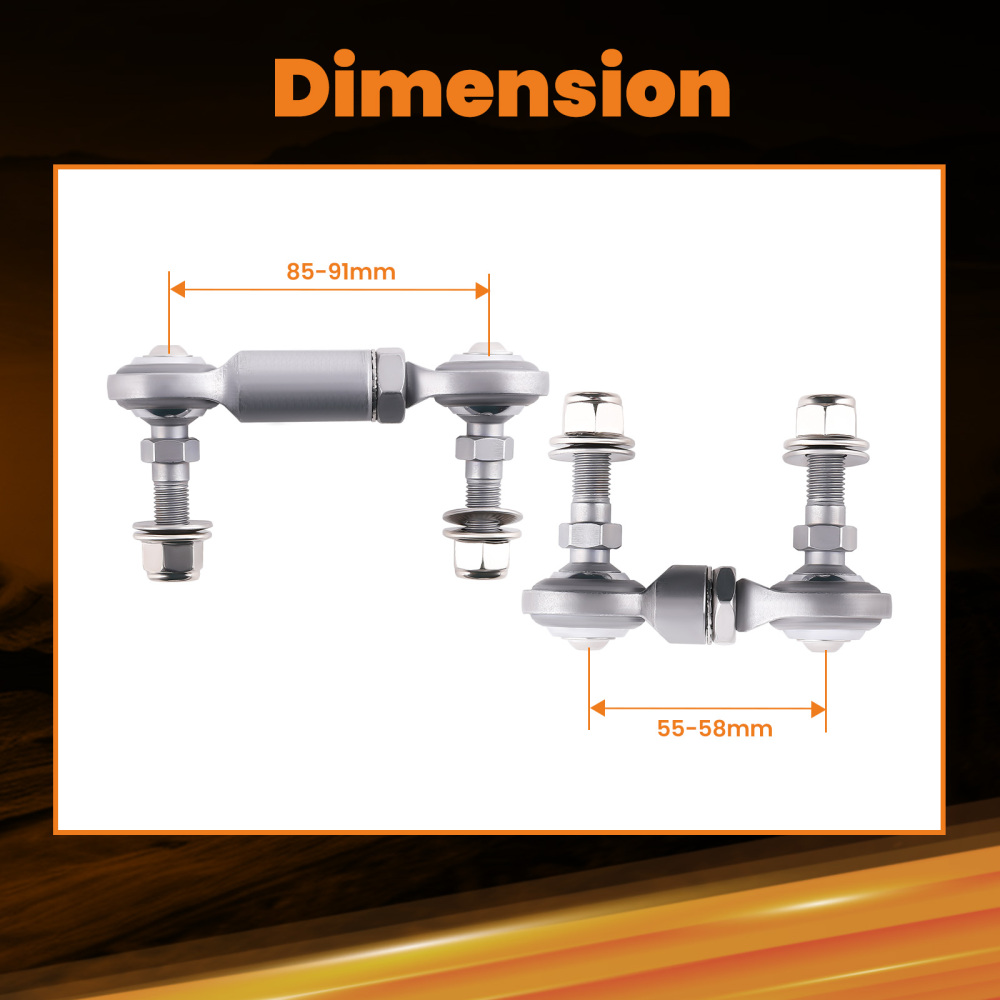4pcs Suspension Sway Bar Links Kits compatible for Honda Civic 1996 1997-2000 compatible for Acura EL 1.6L