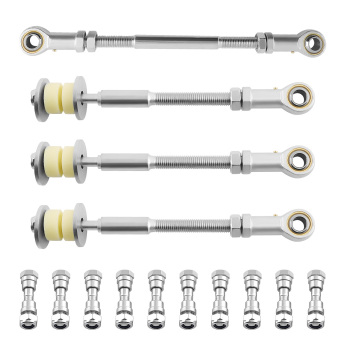 4 FrontRear Adjustable Sway Bar Link Kit compatible for Nissan Patrol GU Y61 2-8 Lift