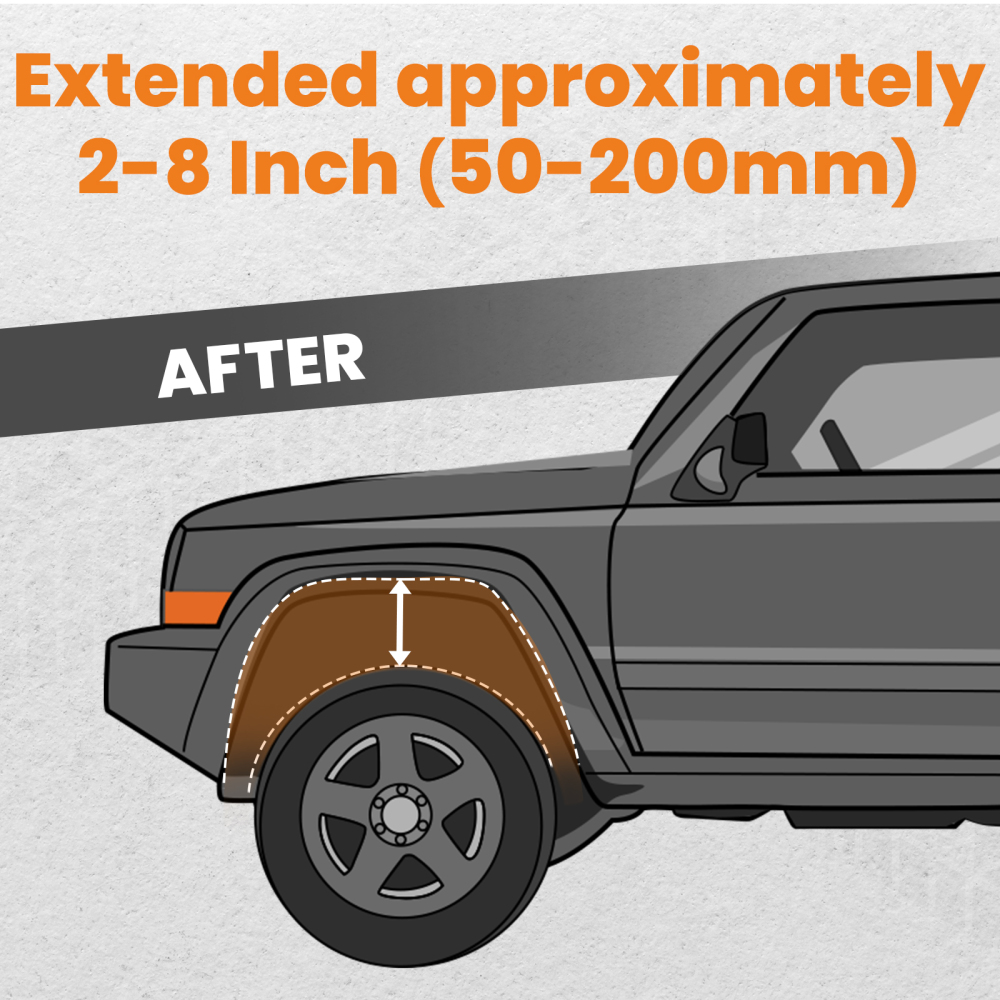 4 Front and Rear Adjustable Sway Bar Link Kit compatible for Nissan Patrol GU Y61 2 inch-8 inch Lift