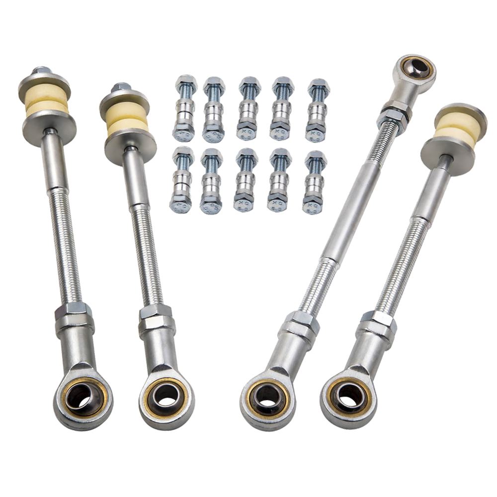 4 Front and Rear Adjustable Sway Bar Link Kit compatible for Nissan Patrol GU Y61 2 inch-8 inch Lift