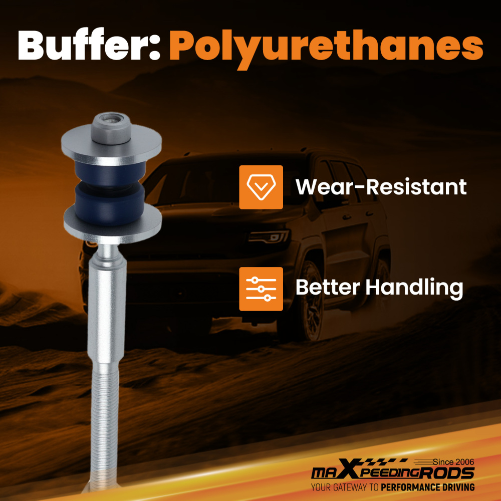 4x Heavy Duty Extended Sway Bar Link compatible for Nissan Patrol GU Y61 2 inch lift 4