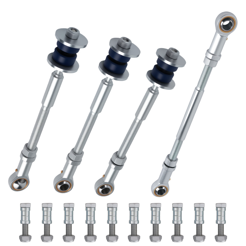 4x Heavy Duty Extended Sway Bar Link compatible for Nissan Patrol GU Y61 2 inch lift 4