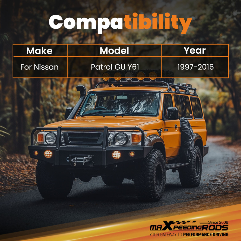 4x Heavy Duty Extended Sway Bar Link compatible for Nissan Patrol GU Y61 2 inch lift 4