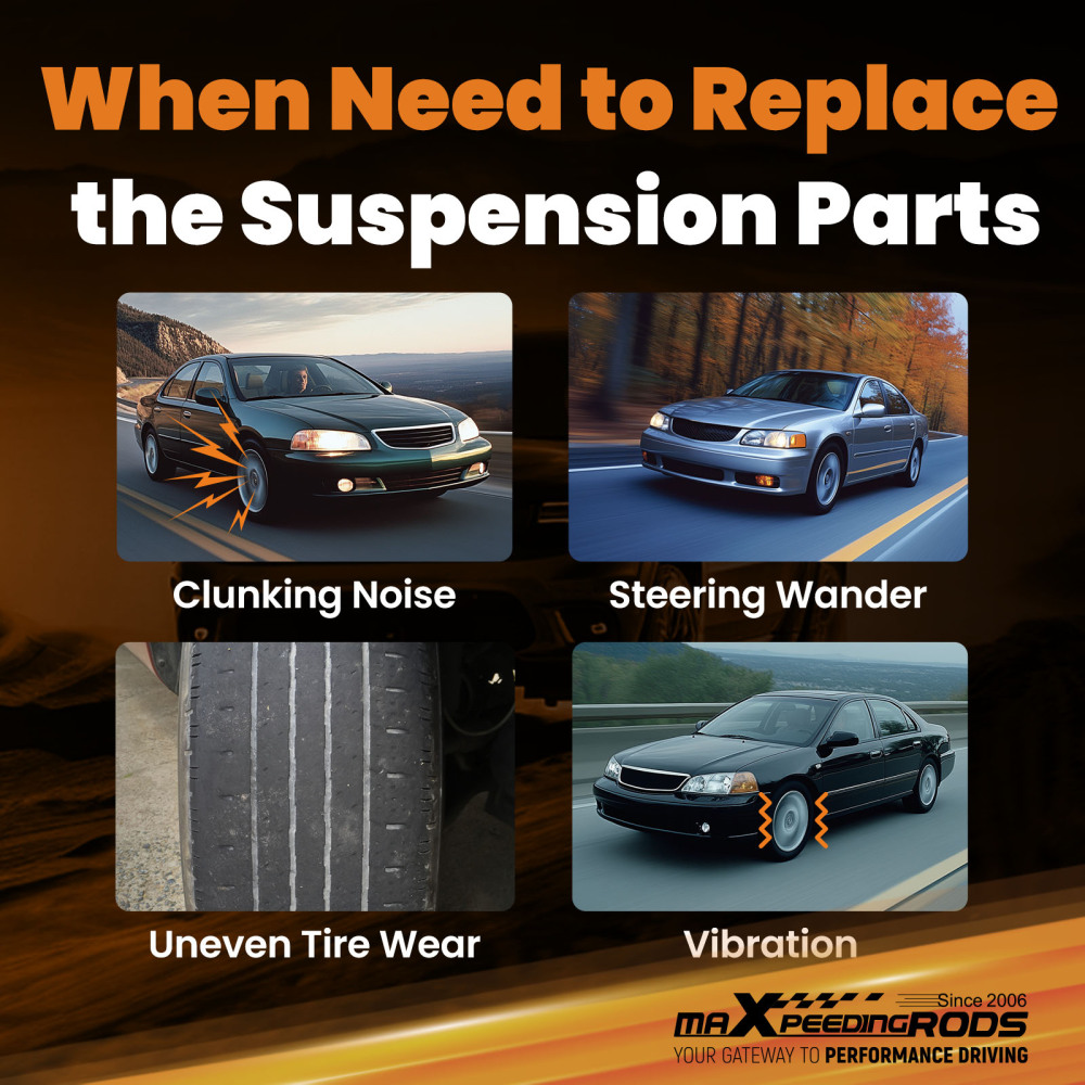 Pair Adjustable Front Sway Bar End Link 280-330mm compatible for Honda Civic 2016 2017-2019