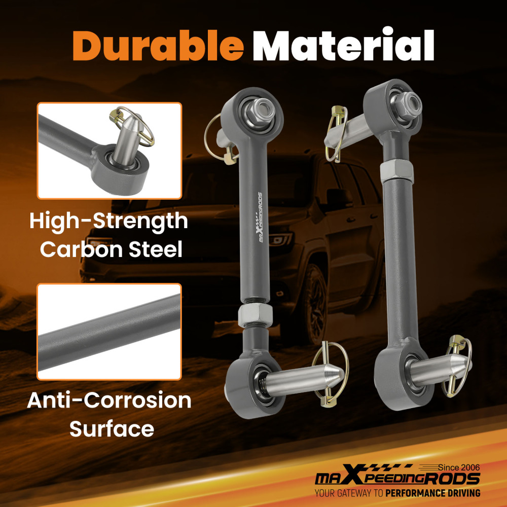 Barra Estabilizadora Delantera Extensible compatible para Jeep Wrangler 2007-2018 2.5-6