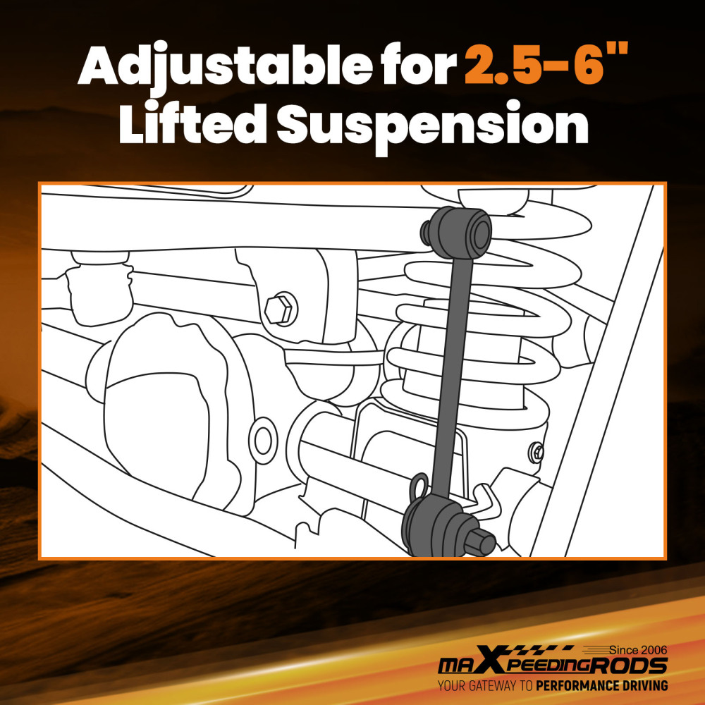 Barra Estabilizadora Delantera Extensible compatible para Jeep Wrangler 2007-2018 2.5-6