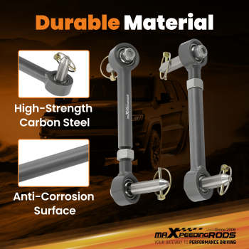 Compatible for Jeep Wrangler JK 2007-2017 Front Extended Sway Bar End Link