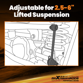 BARRE STABILISATRICE AVANT compatible pour JEEP WRANGLER JK 2007-2018