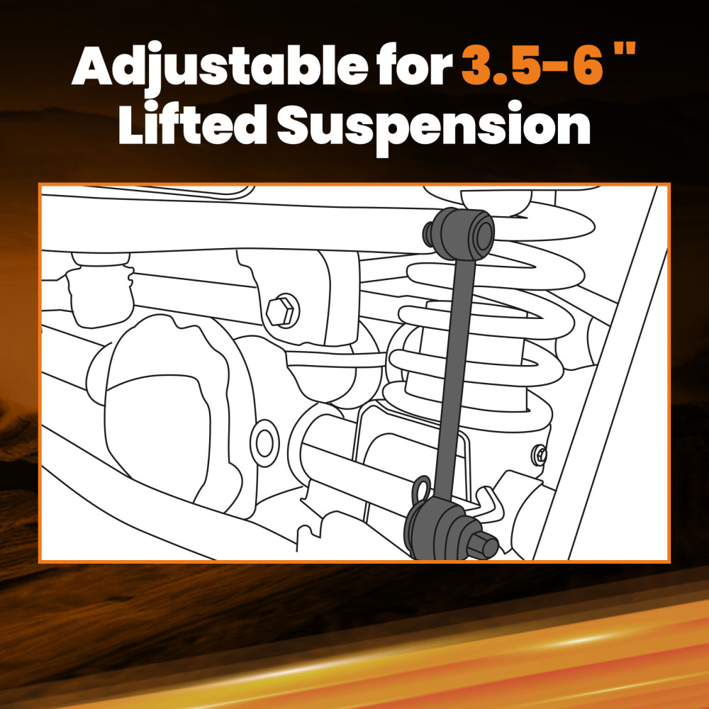 QUICK DISCONNECT SWAY BAR END LINKS compatible for JEEP CHEROKEE XJ W/3.5-6 INCH 84-2001