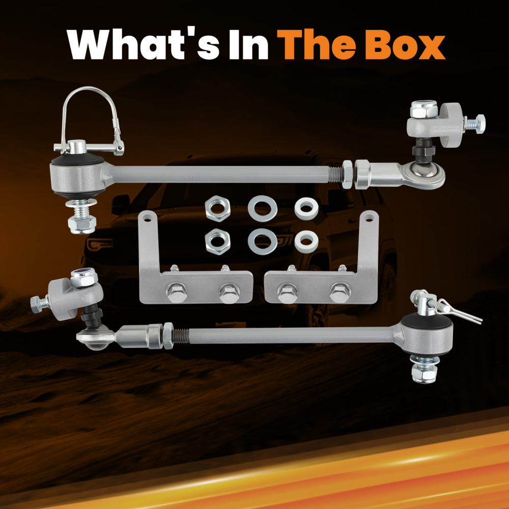 QUICK DISCONNECT SWAY BAR END LINKS compatible for JEEP CHEROKEE XJ W/3.5-6 INCH 84-2001