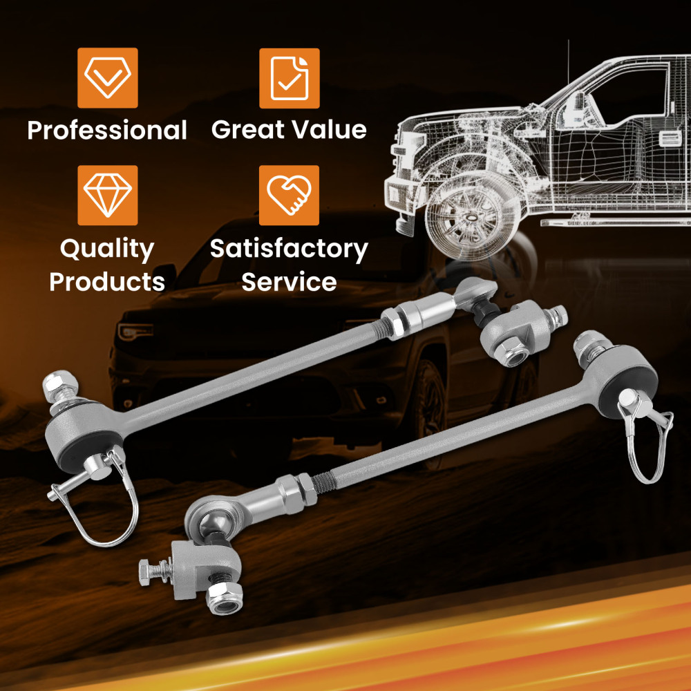 QUICK DISCONNECT SWAY BAR END LINKS compatible for JEEP CHEROKEE XJ W/3.5-6 INCH 84-2001