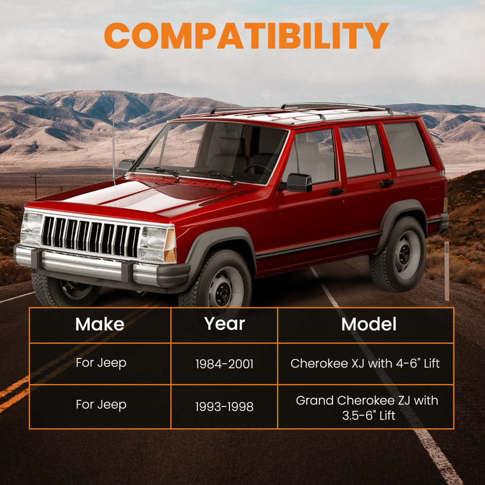 QUICK DISCONNECT SWAY BAR END LINKS compatible for JEEP CHEROKEE XJ W/3.5-6 INCH 84-2001