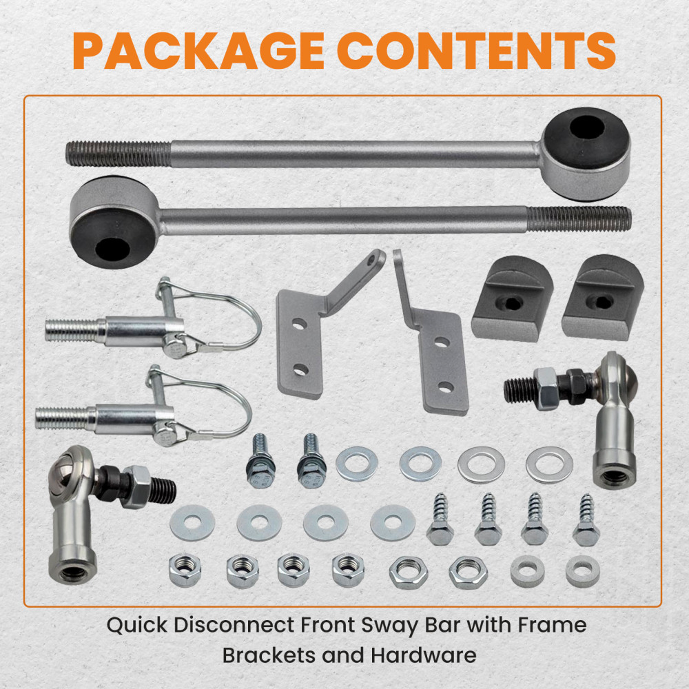 QUICK DISCONNECT SWAY BAR END LINKS compatible for JEEP CHEROKEE XJ W/3.5-6 INCH 84-2001