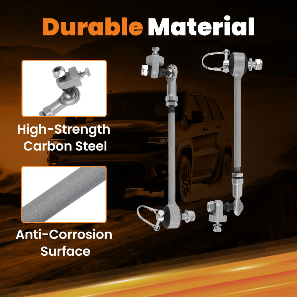 QUICK DISCONNECT SWAY BAR END LINKS compatible for JEEP CHEROKEE XJ W/3.5-6 INCH 84-2001