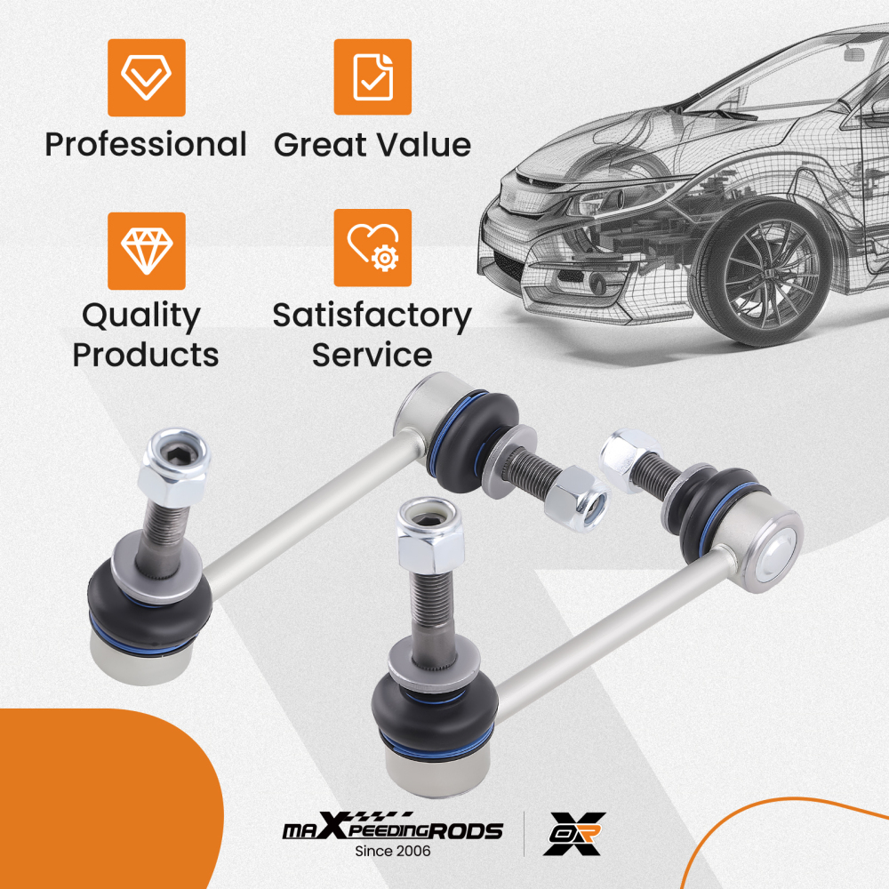 Front Sway Bar End Links Kit For 2007-2014 compatible for Toyota FJ Cruiser 2003-2022 compatible for 4Runner