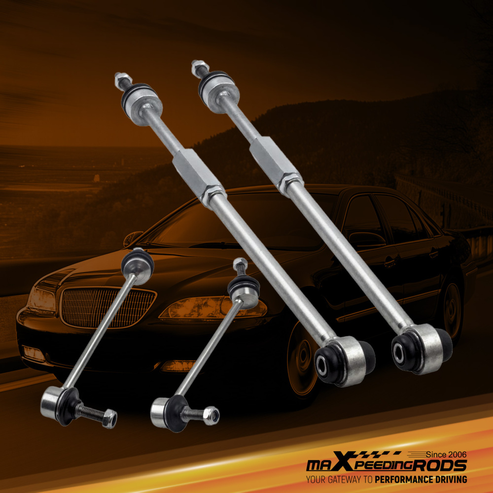 Compatible for Lincoln LS 2000-2006 Rear Torque Tie Rod Ends Sway Bar End Links Left Right
