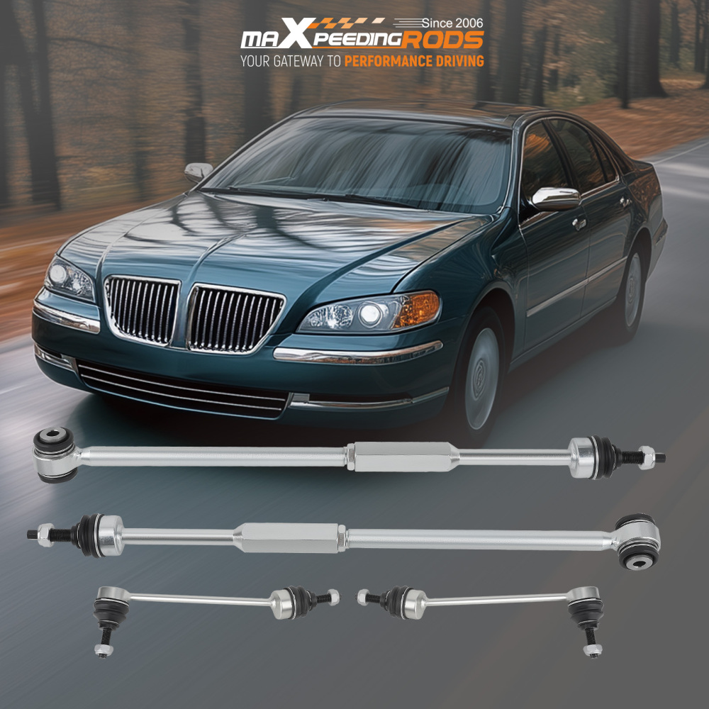 Compatible for Lincoln LS 2000-2006 Rear Torque Tie Rod Ends Sway Bar End Links Left Right
