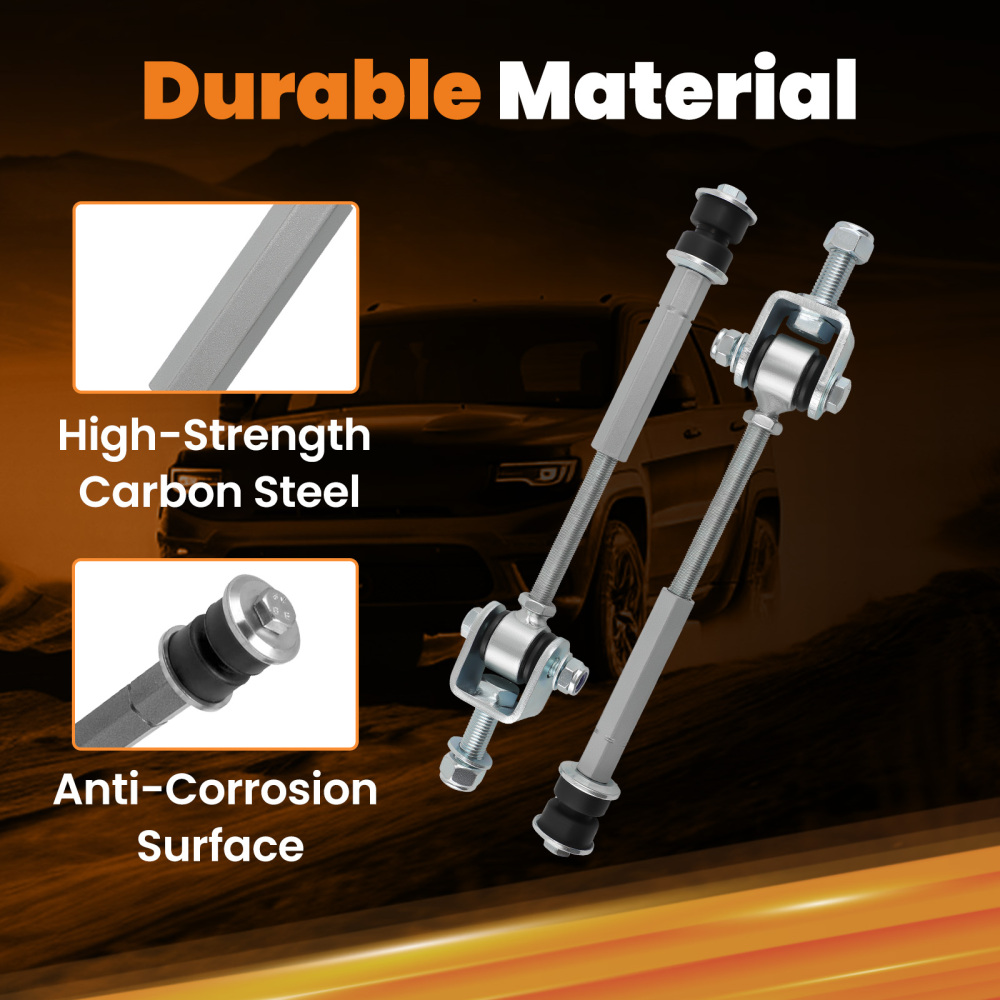 6 collegamenti di estremità della barra antirollio di ricambio per kit di sollevamento perChevy compatibile per Silverado 1500 compatibile per GMC Sierra