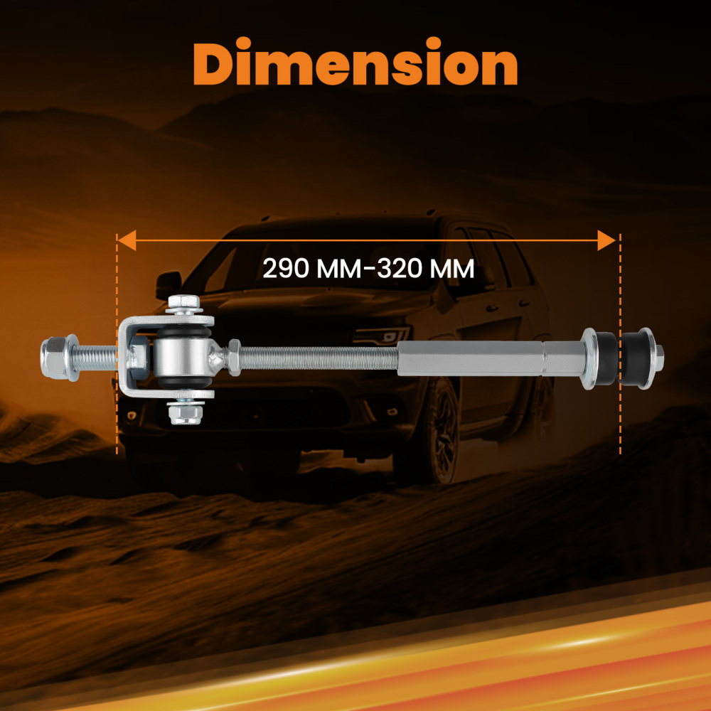 6 collegamenti di estremità della barra antirollio di ricambio per kit di sollevamento perChevy compatibile per Silverado 1500 compatibile per GMC Sierra