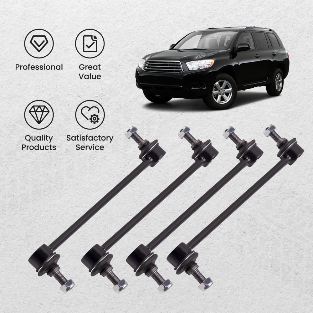 2 Front + 2 Rear Sway Bar Link compatible for Lexus ES300 RX300 compatible for Toyota Avalon compatible for Camry New