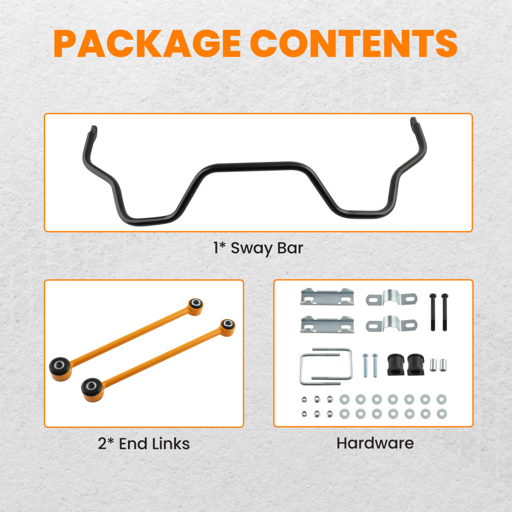 Rear sway bar kit compatible for toyota tundra sr5 sr 2007-2019 ptr11-34070