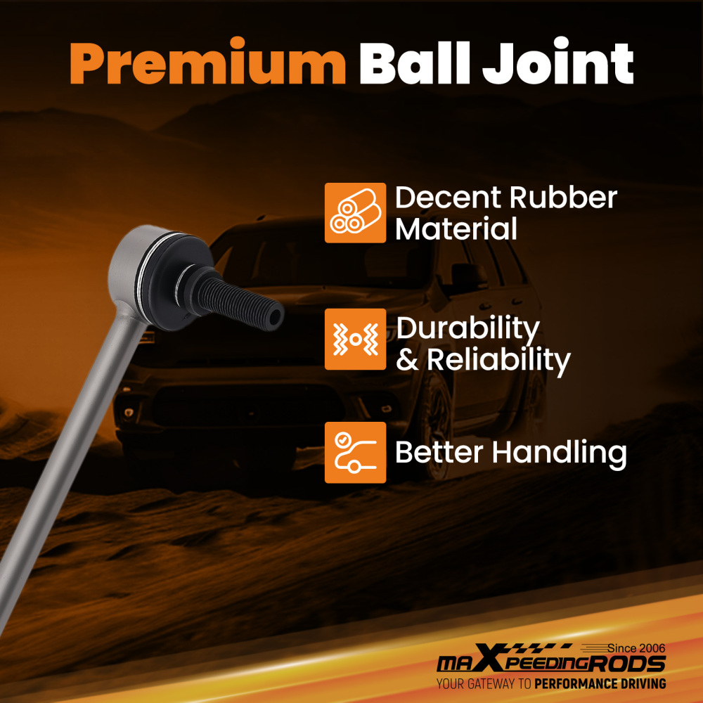 Front Stabilizer Bar End Link For 2007-2018 compatible for JEEP Wrangler JK JL with 1-2.5 lift